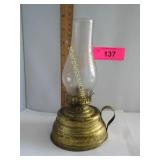 Antique finger kerosene lamp