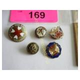 5 Antique pins