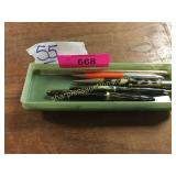 Box of 5 vintage ink pens