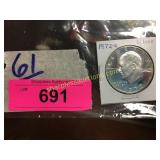 1972S Ike Silver Dollar