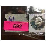 1972S Ike Silver Dollar