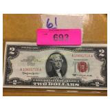 $2 Bill Red Seal