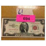 $2 Bill Red Seal