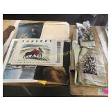 Old Prints, embroidered prints