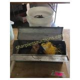 Bucket of horse harness hardware, misc