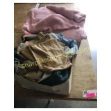 Boxes of linen and bedding