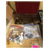 Bag of toys, bag of jewelry, Gun cleaning case