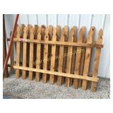 Wooden fencing