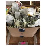 Shark Sewing machine, misc glassware