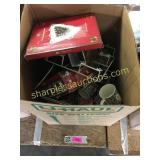 misc glassware, christmas glassware