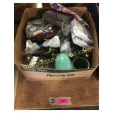 curtains, candle holders, glassware