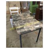 Barstool, chair, table