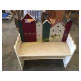 Birdhouse bench