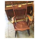 Oak rocking chair
