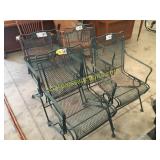 Metal patio chairs(4)