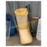 Foam roll, ski poles