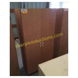 Wood storage cabinet