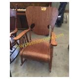 Oak rocking chair