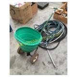 Seeder, garden hose