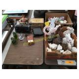 Old cigar box, Magnavox Transistor radio, Timex