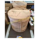 Round wood basket w/lid(2)