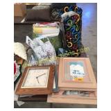 Pictures, lamp, wrapping paper, gift bags,