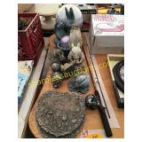 Yard décor, fishing pole