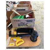 Measuring tape, kitchen utensils, misc