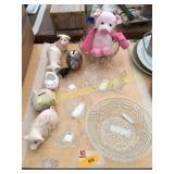 Glassware, pigs pigs pigs