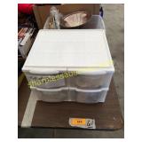 Organizer w/notions/craft items, silverware, misc