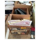 Wood crate, B&D sander, misc