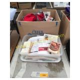 Aprons, tableclothes, recipes