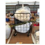 Rolling cart, bedding