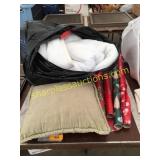 Bedding, pillow, wrapping paper