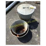 Buckets, metal can