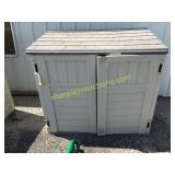 Suncast outdoor storage cabinet