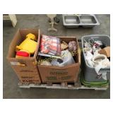 Longaberger pottery, toys, household items