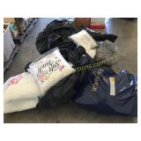 Towels, artificial flowers, fiber pillows