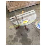 Glasstop end table