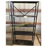 Metal shelves