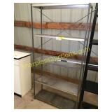 Metal shelves
