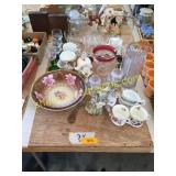 Stemware, vase, misc