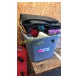 Snowboard, craft items, 2 auto tool pouches-3 pics