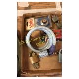 Army tool, bike lock, padlocks