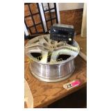 Honda hubcap, car radio, cargo gate