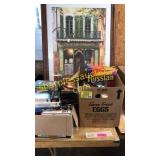 VHS tapes, picture, household items