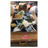 Pencil boxes, scrubbers/brushes