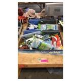 Pencil boxes, scrubbers/brushes