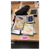 Rubber boots, picture frames, Jack Daniel