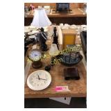 Clocks, Table lamps, Home decor